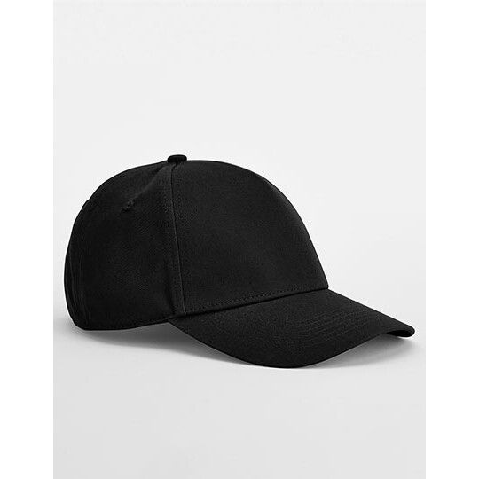 EarthAware® Classic Organic Cotton 5 Panel Cap - black-389