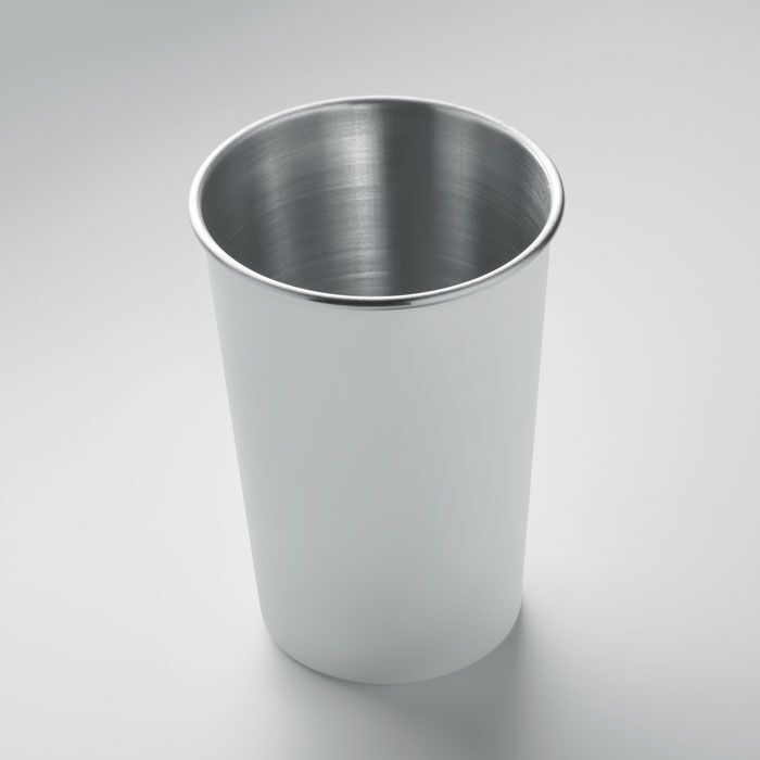 Becher recycelter Edelstahl 350 ml FJARD - weiß-972