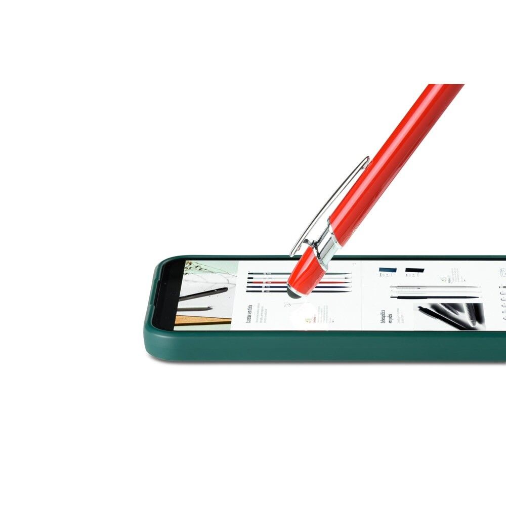 NEIL Kugelschreiber aus recyceltem Aluminium, Touch-Pen Druckknopf - rot-171