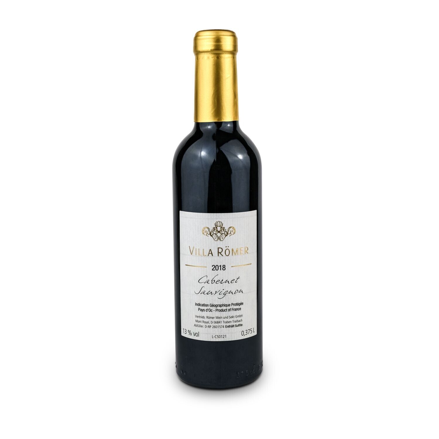 Französischer Cabernet Sauvignon Trocken, 0,375 l - Kapselfarbe Gold-699