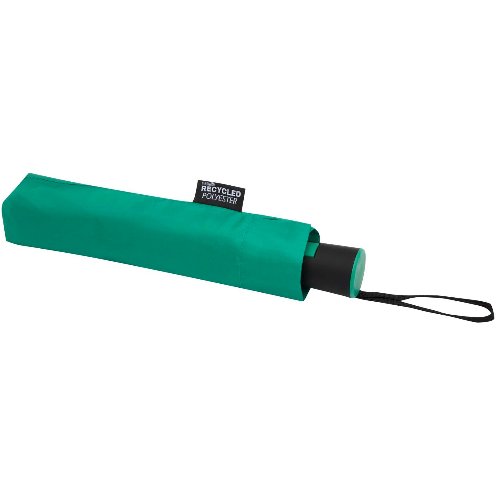Agnes 21" faltbarer RPET-Regenschirm mit automatischer Öffnung - grün-332