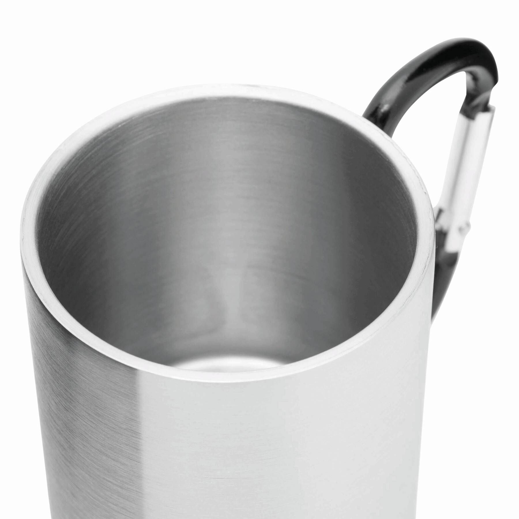 Edelstahl Becher HIKING DAY - schwarz - silber-417