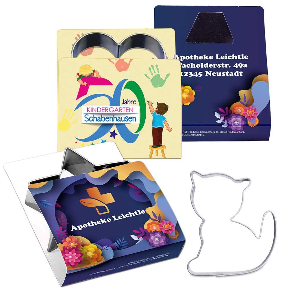 Backförmchen Single-Pack - Haustiere - Katze Digitaldruck Vorder- und Rückseite-278