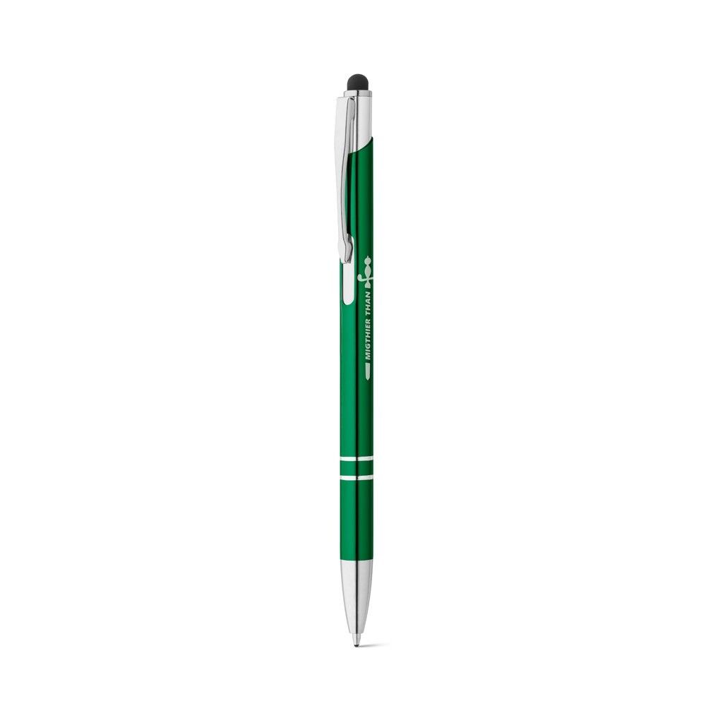 GALBA Aluminium-Kugelschreiber mit Touch Tip und Clip - grün-354