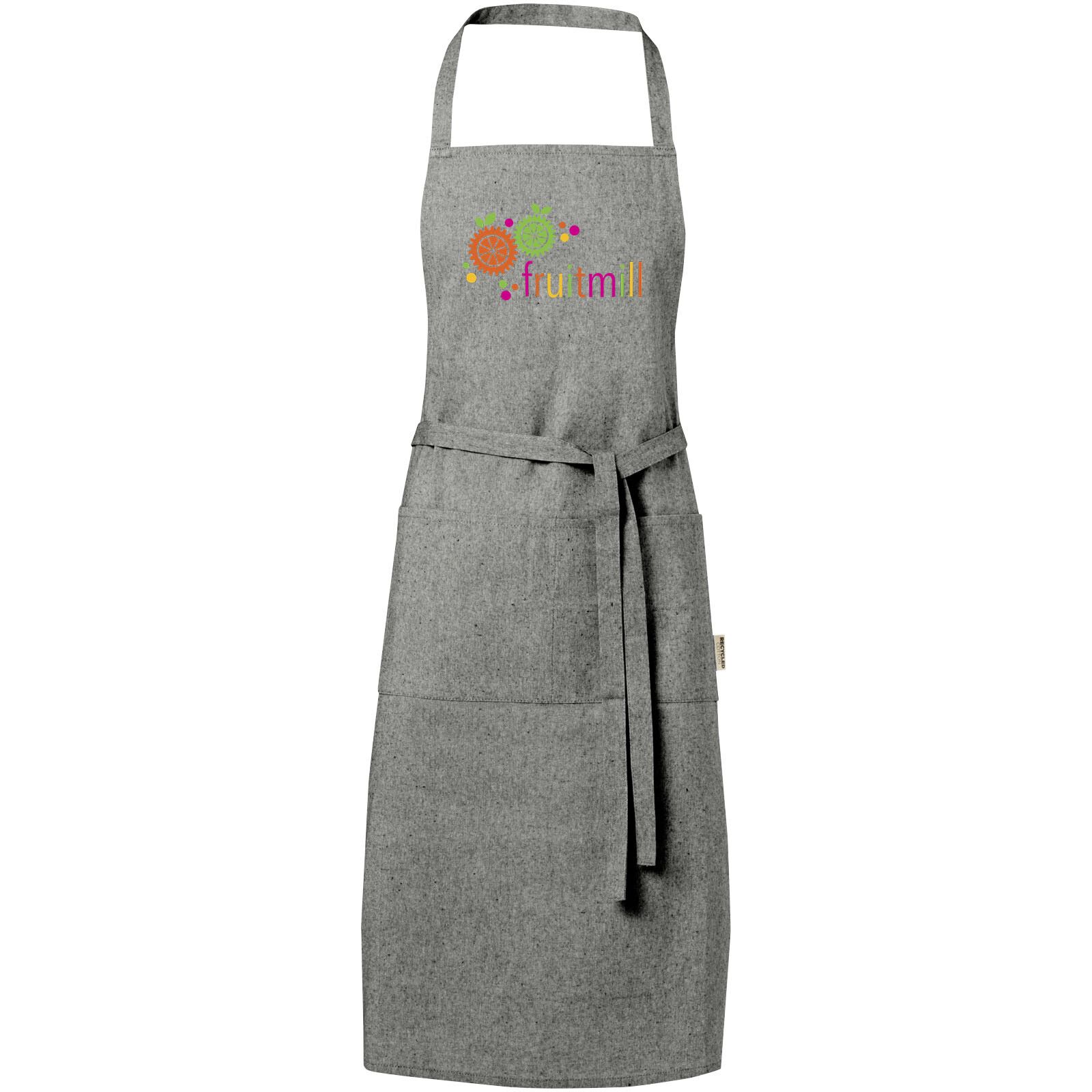 Pheebs 200 g/m² recycelte Schürze - heather schwarz-995