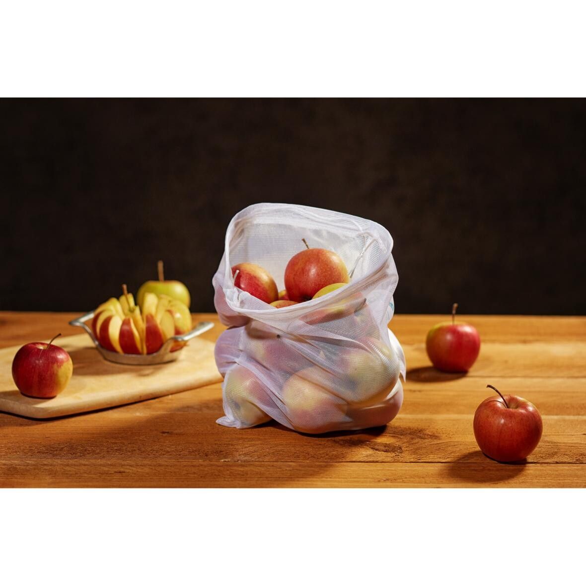 Obst- und Gemüsebeutel ECOCARE, medium - weiß-715