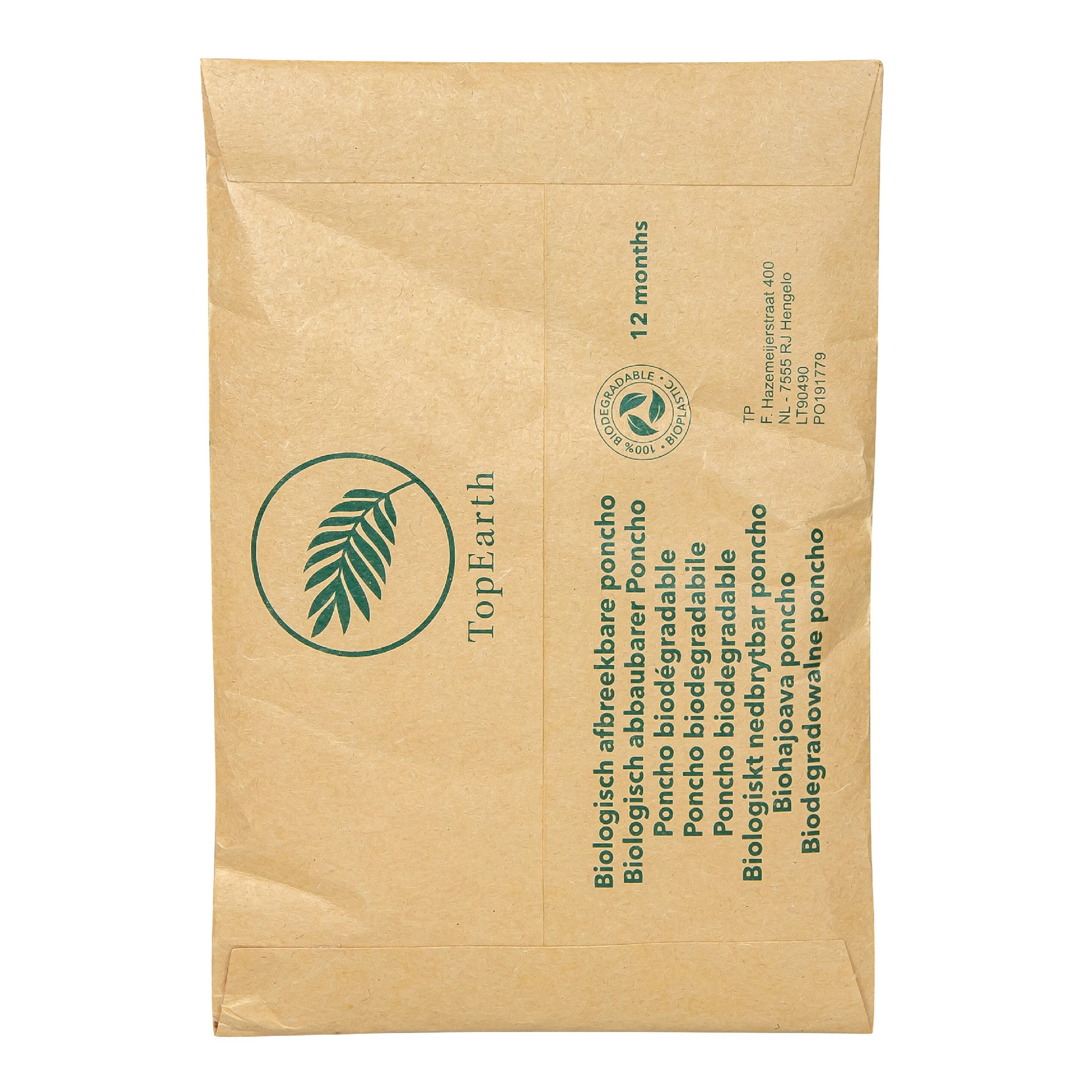 Biologisch abbaubarer Regenponcho - natur-884