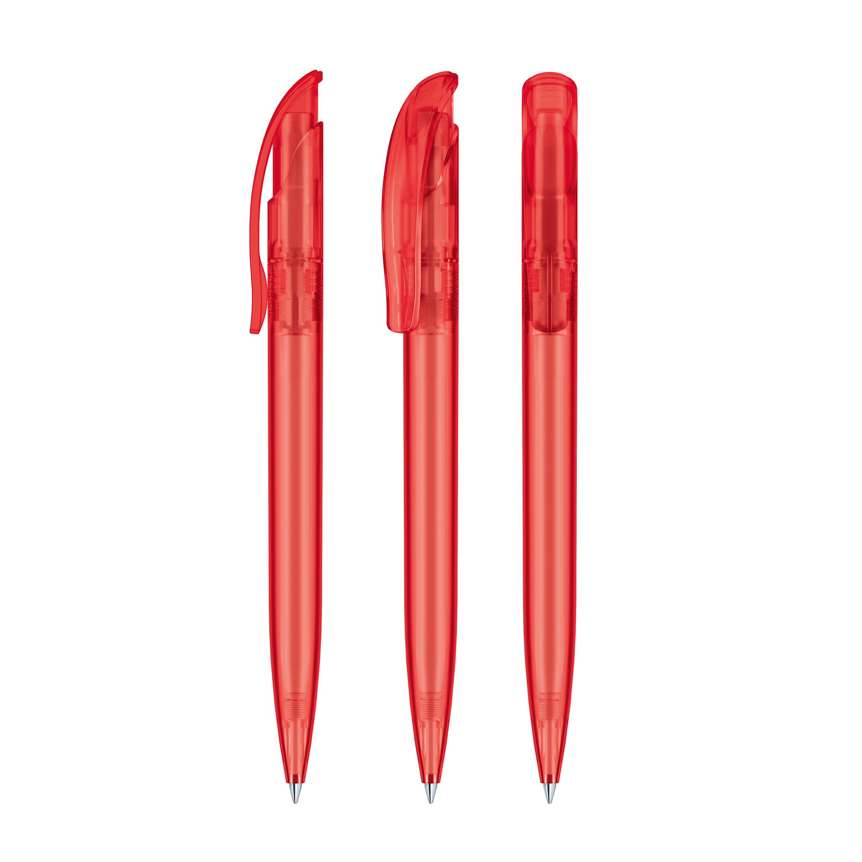 Challenger Frosted Druckkugelschreiber - rot-820