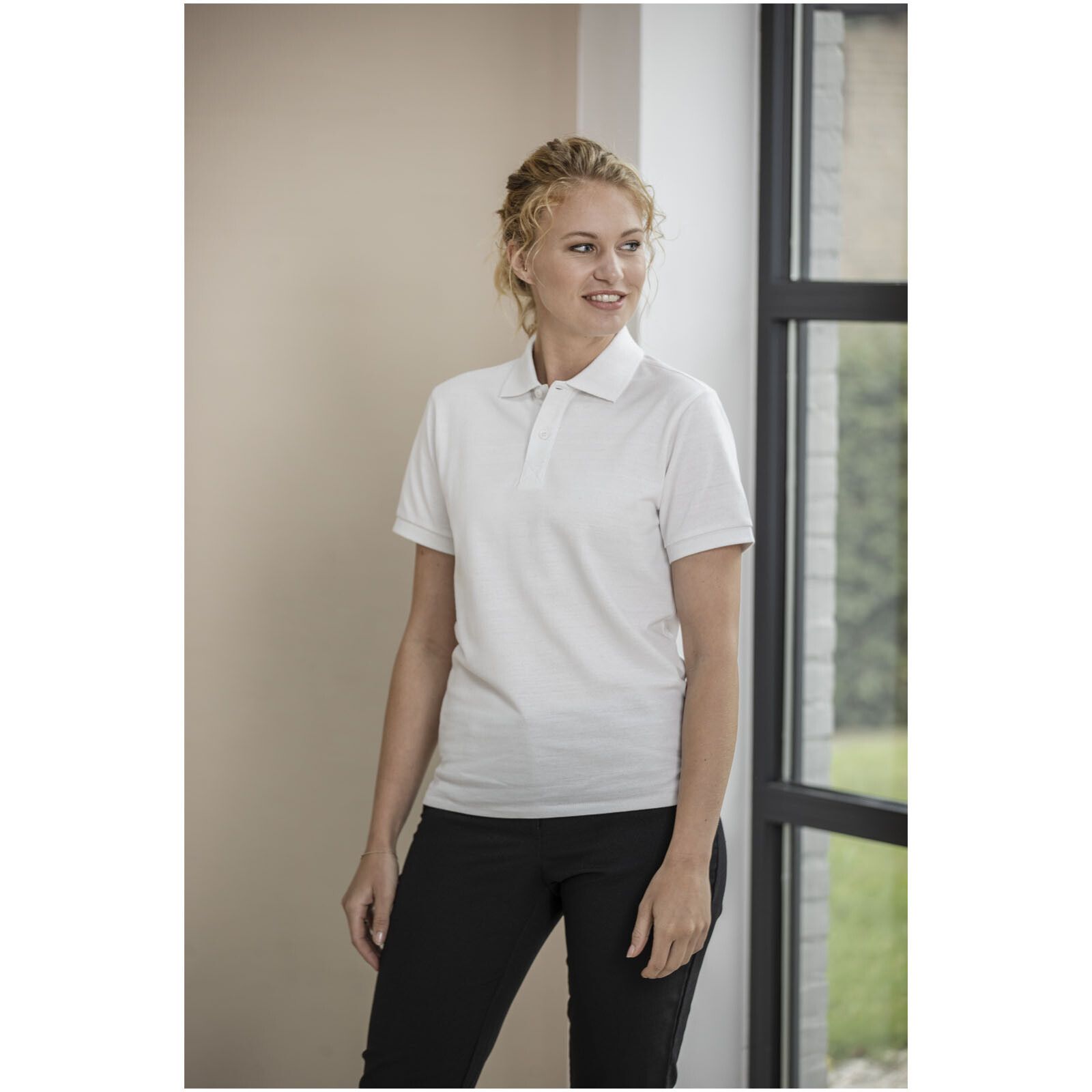 Emerald Aware Polo  aus recyceltem Material - weiss - XXL-575