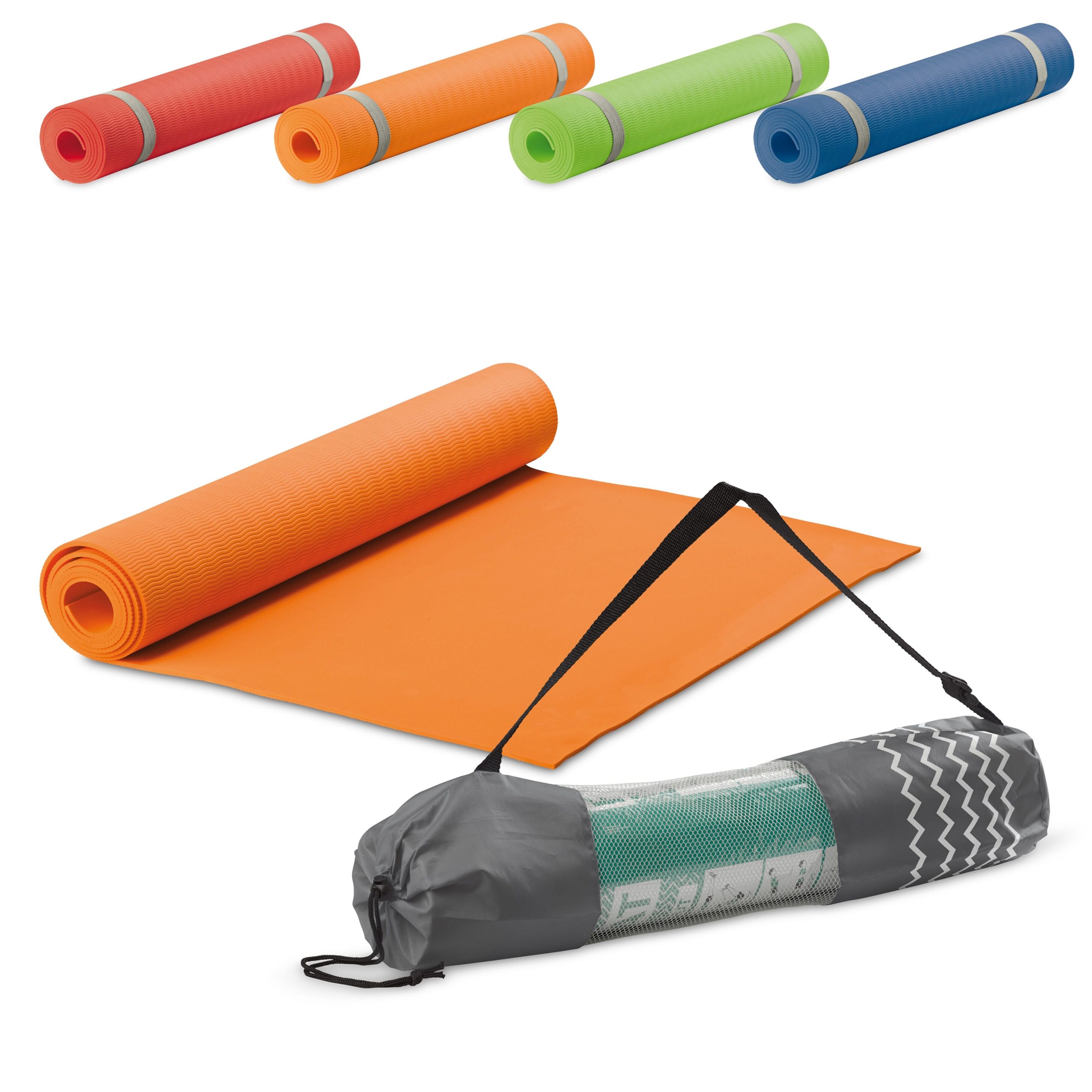 Fitness-Yogamatte mit Trageriemen - dunkelblau-149