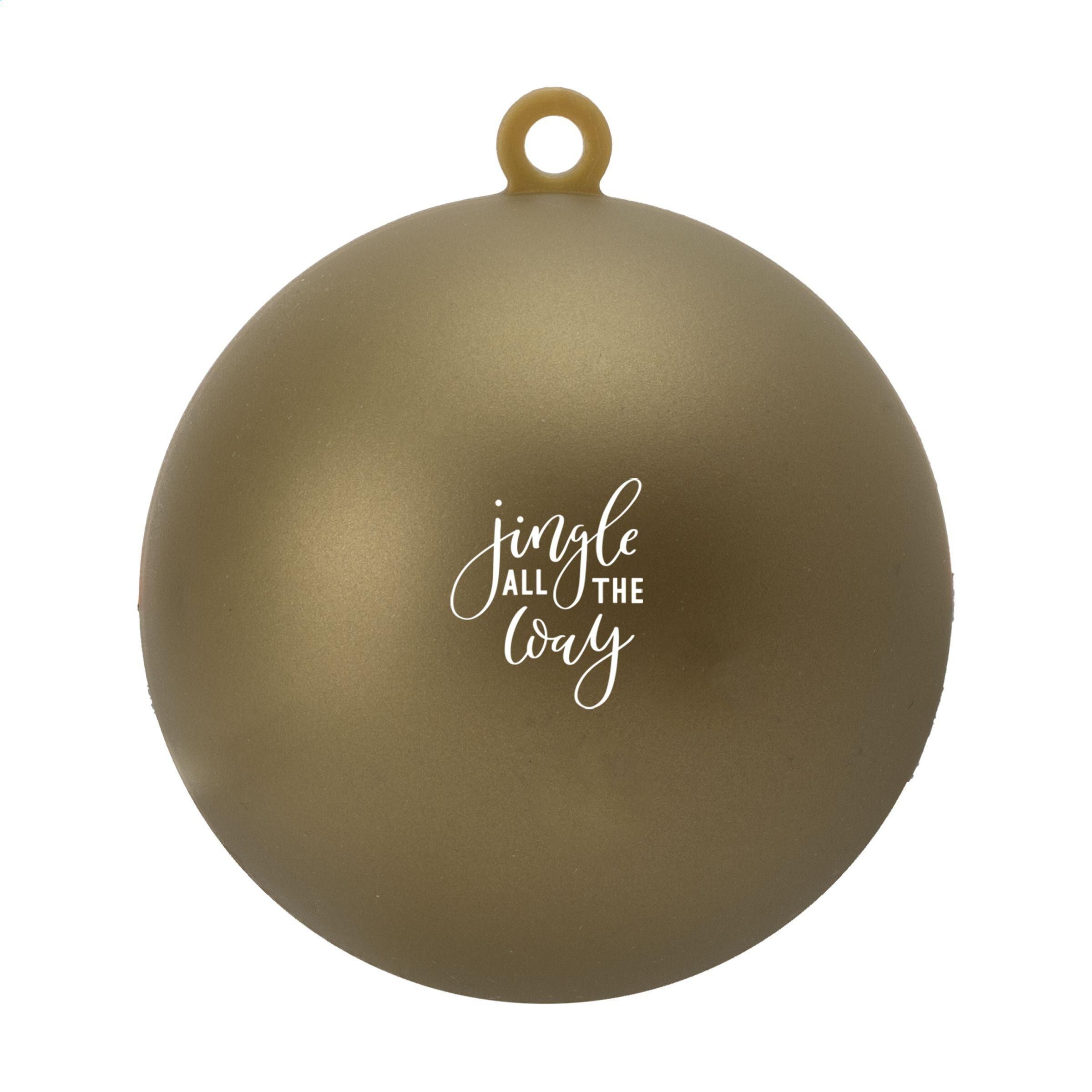 Weihnachtskugel Ø7cm Recycled PP Box - Made in Europe - gold-94
