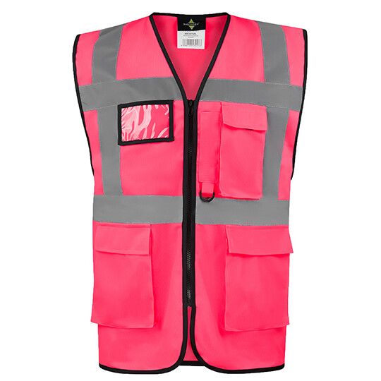 CO² Neutral Multifunctional Executive Safety Vest Hamburg - neon pink-245