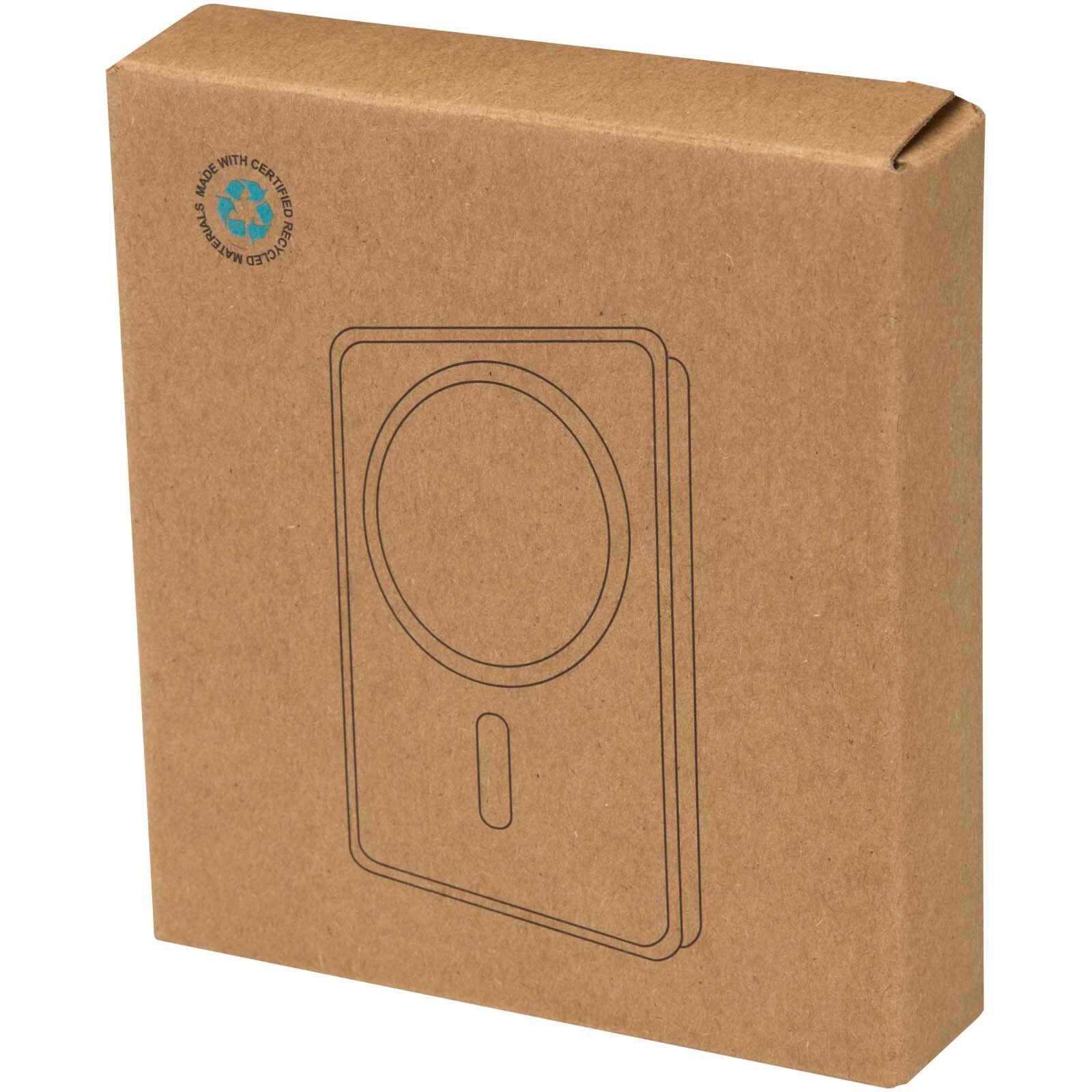 Avis 10.000 mAh RCS Powerbank aus recyceltem Aluminium mit Magnetfunktion  - gun metal-484