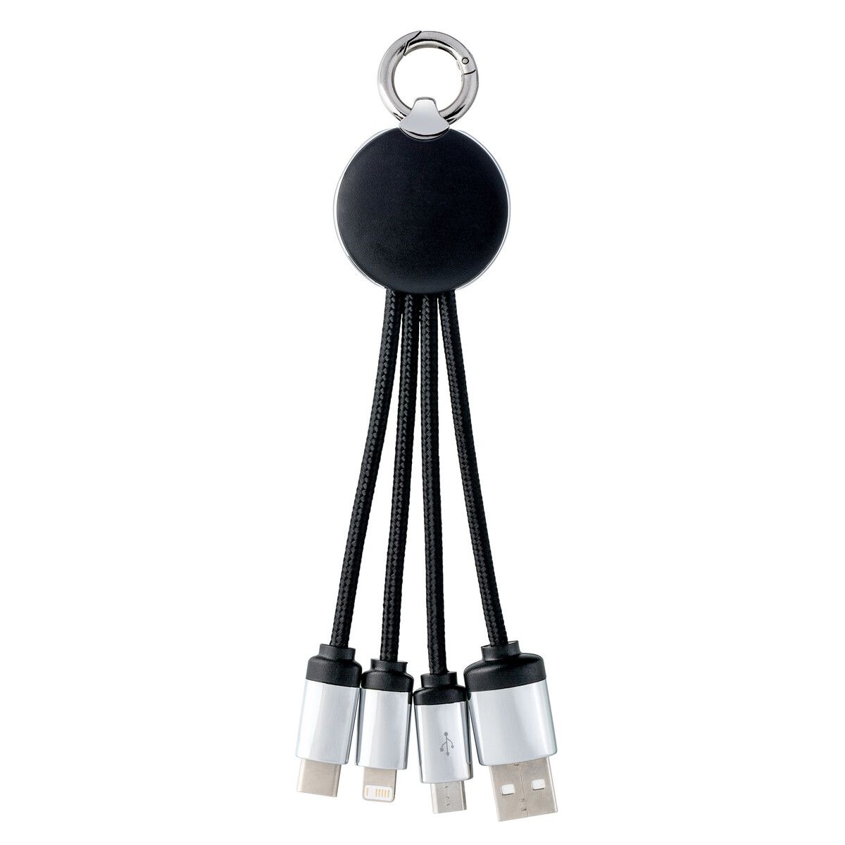 3-in-1 Ladekabel mit Beleuchtung PUHALANI - schwarz - grün-113