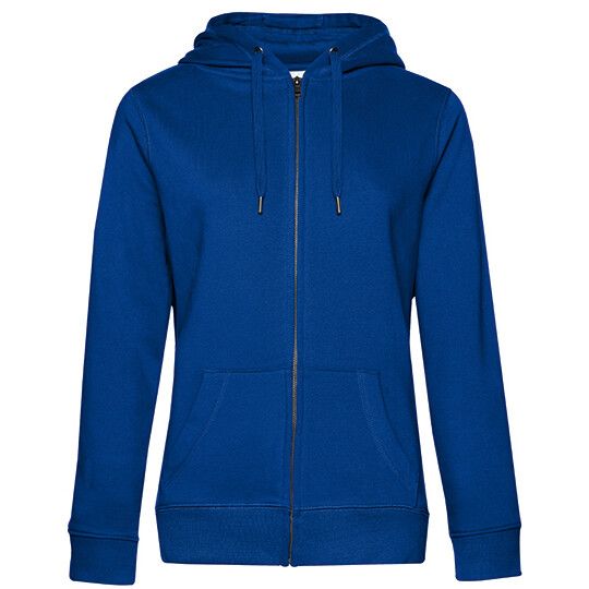 QUEEN Zipped Hood Jacket_° für Damen - royal - S-933