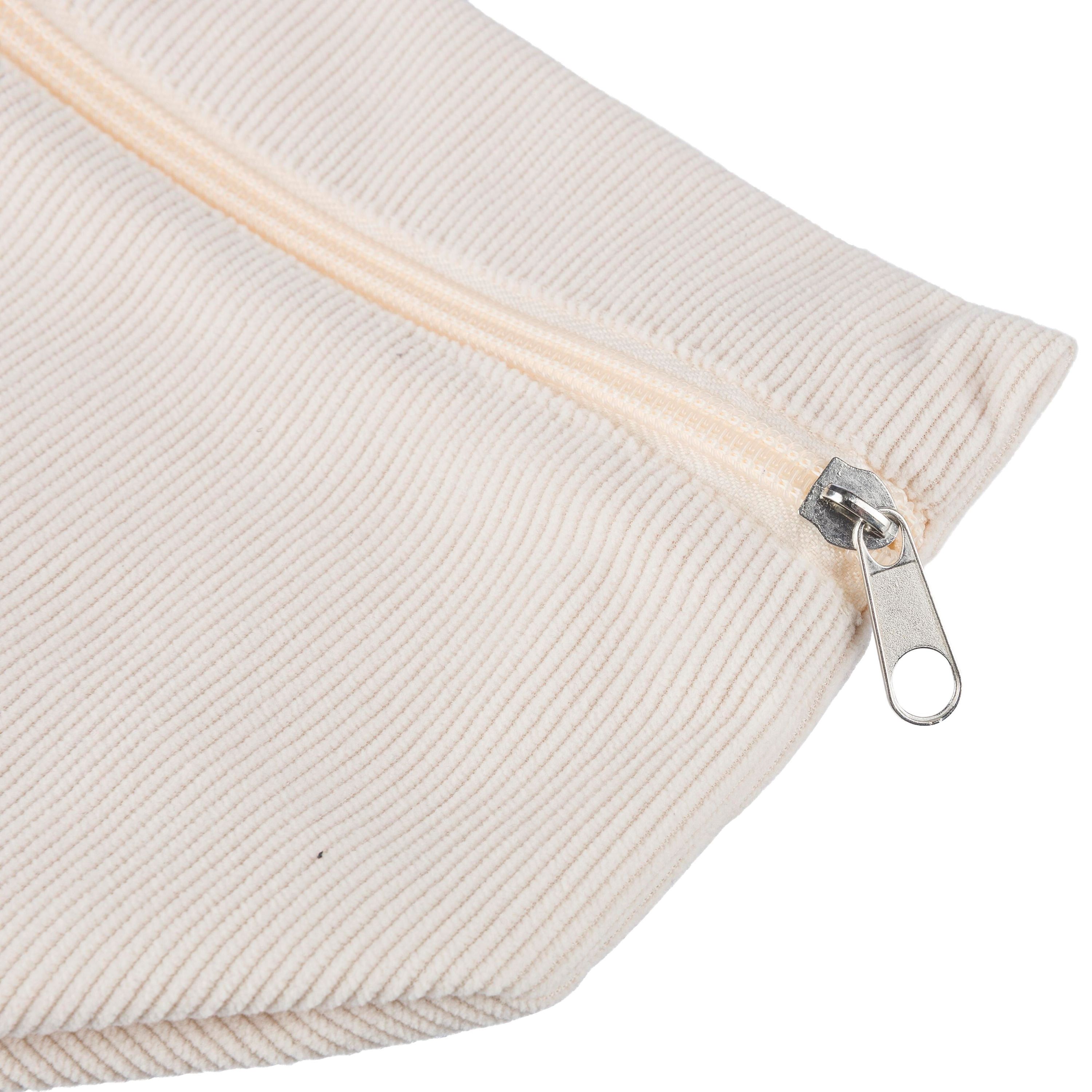 Kosmetiktasche aus Cord mit Reißverschluss Tia - grau-89