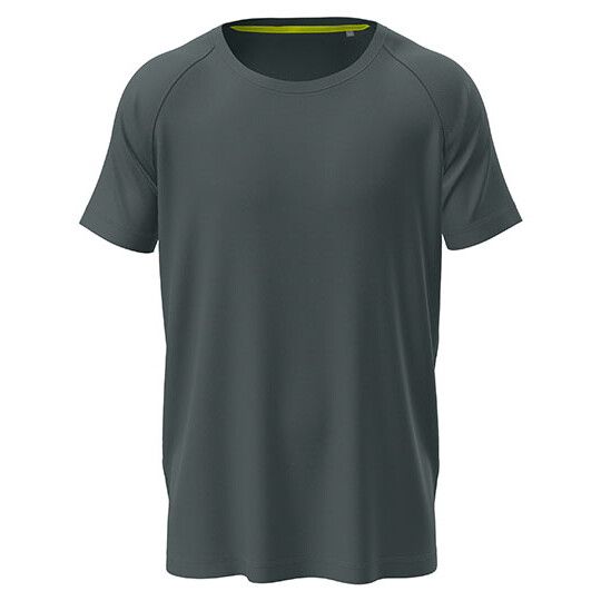 Mesh Raglan - slate grey solid-225