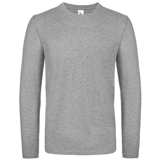 Men´s T-Shirt #E150 Long Sleeve für Herren - sport grey heather - 4XL-712