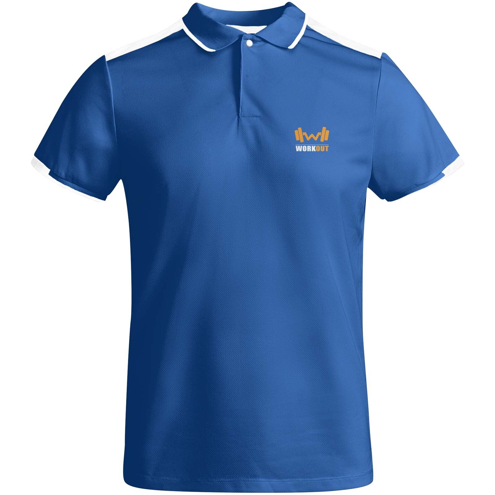 Tamil Sport Poloshirt für Kinder - royalblau -  weiss-505