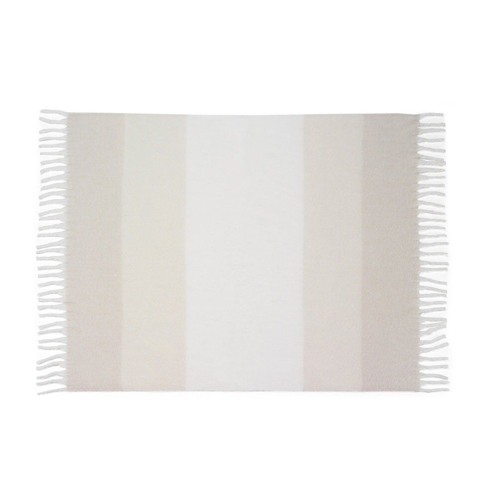 COMFY Decke aus recyceltem Polyester rPET 300 g/m², Mohair-Feeling - beige-787