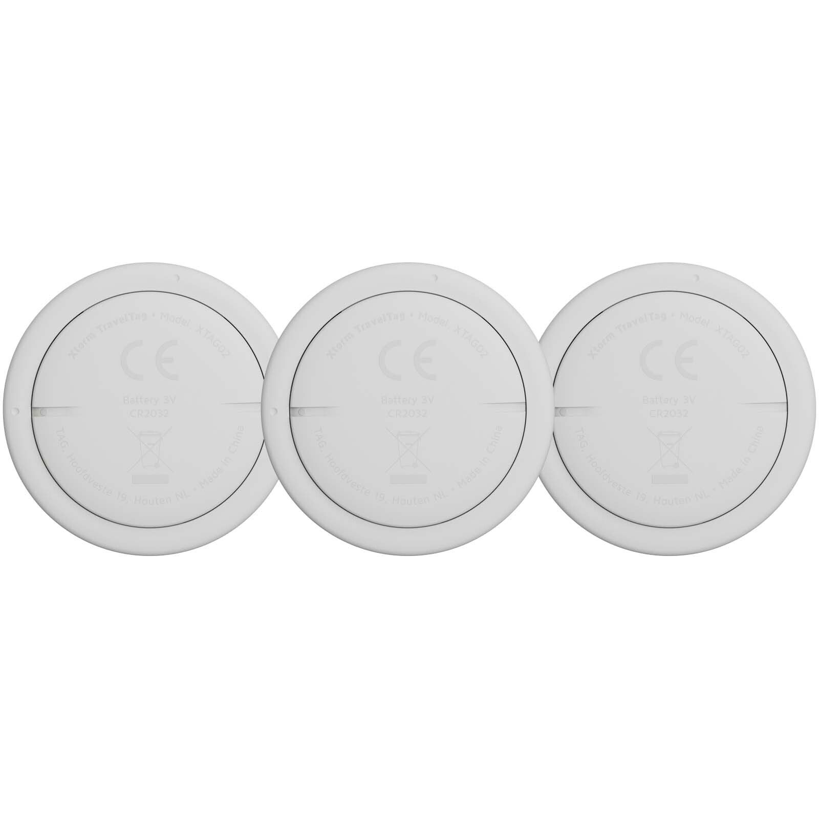 Xtorm XTAG2GA wasserfeste Reise-Smart-Tags, 3er Set - aschweiß-melange-896