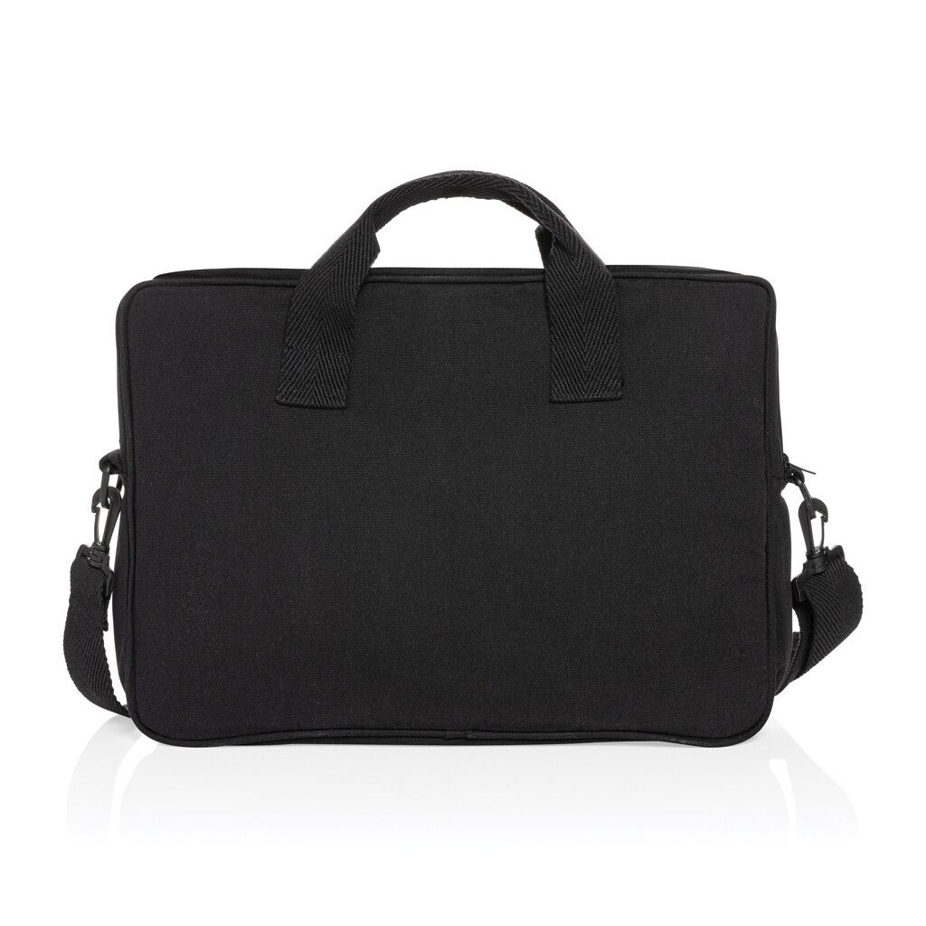Laluka AWARE™ 15.4" Laptop-Tasche aus recycelter Baumwolle - schwarz-740