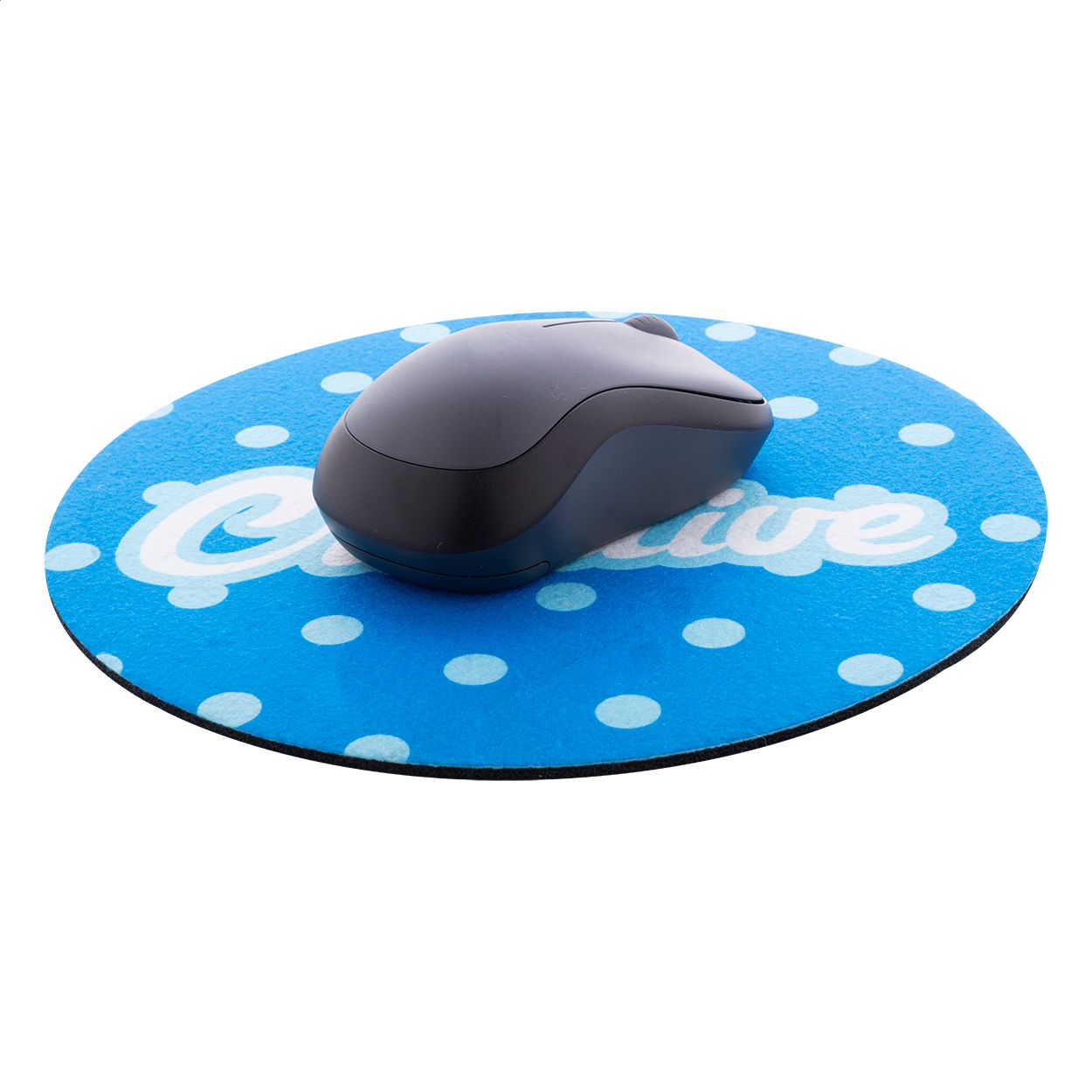 CreaFelt Cursor Round RPET Mauspad - weiß-410