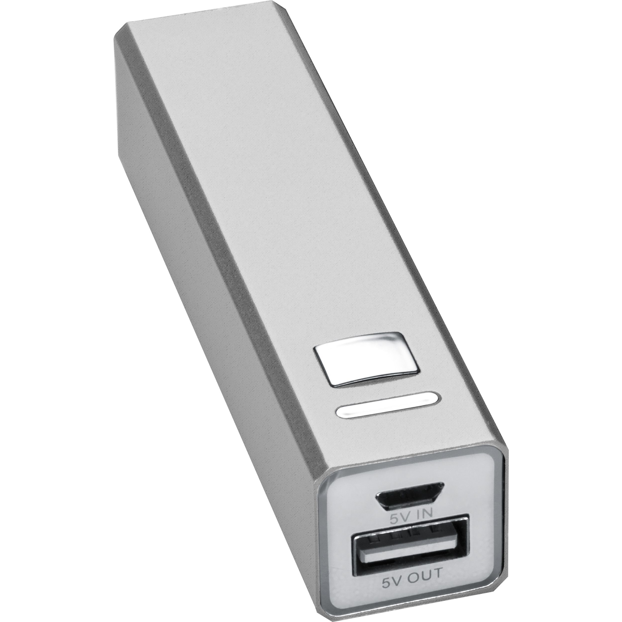 Metallpowerbank Port Hope - silbergrau-521