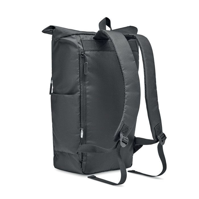 Rolltop-Rucksack 300D RPET VALLEY ROLLPACK - schwarz-210