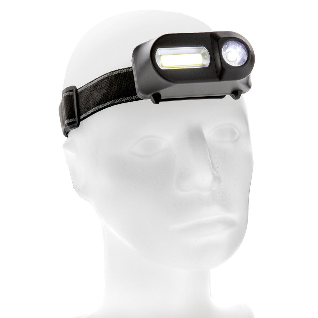 COB und LED Stirnlampe - schwarz-472