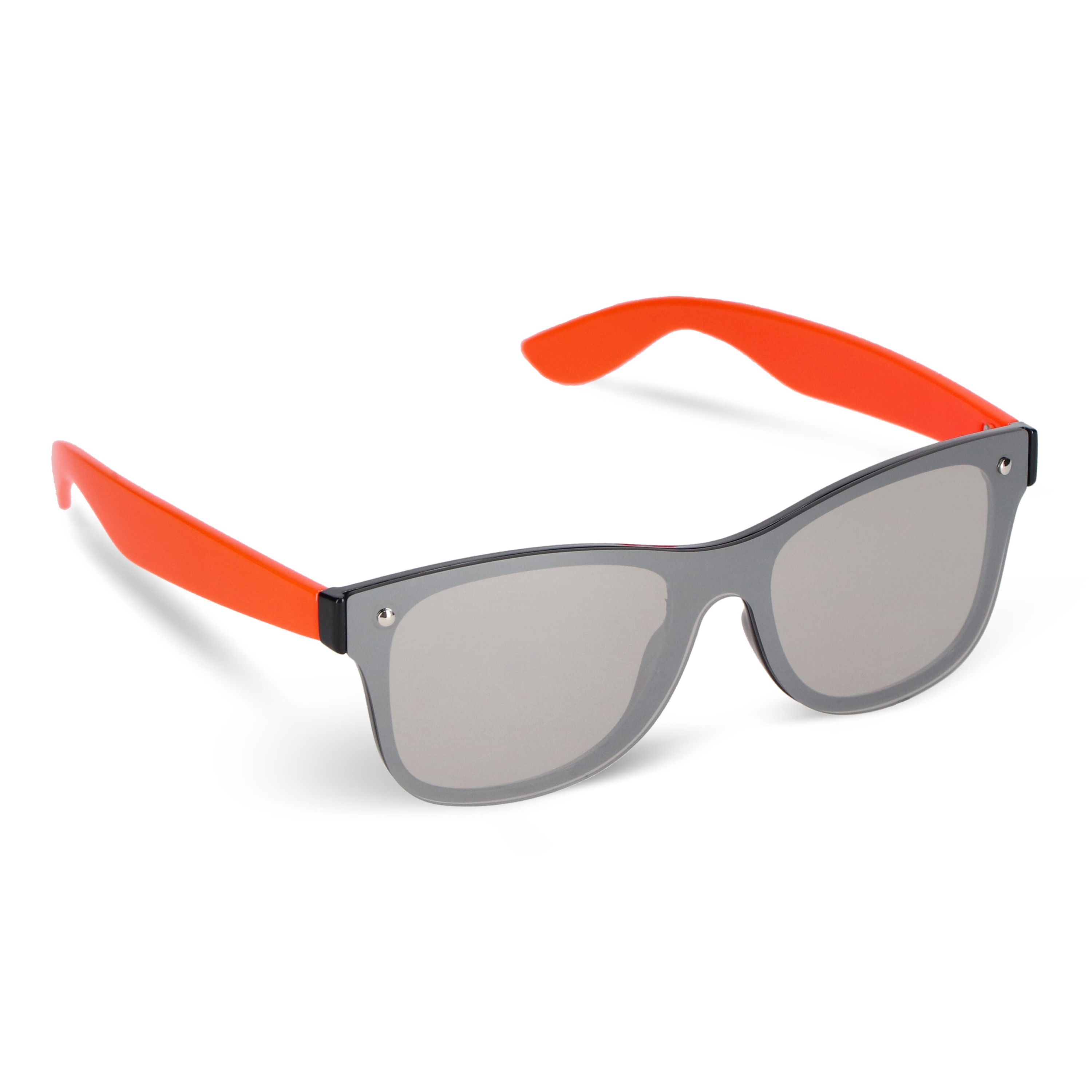 Justin R-PC Sonnenbrille mit verspiegelten Uni-Gläsern UV400 - orange-218