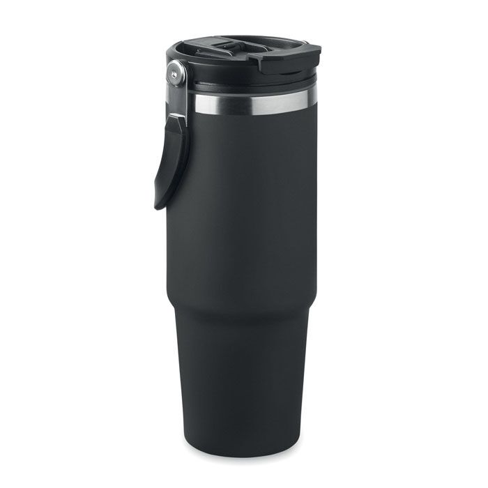 Doppelwandiger Becher 850 ml SUMA HAND - schwarz-280