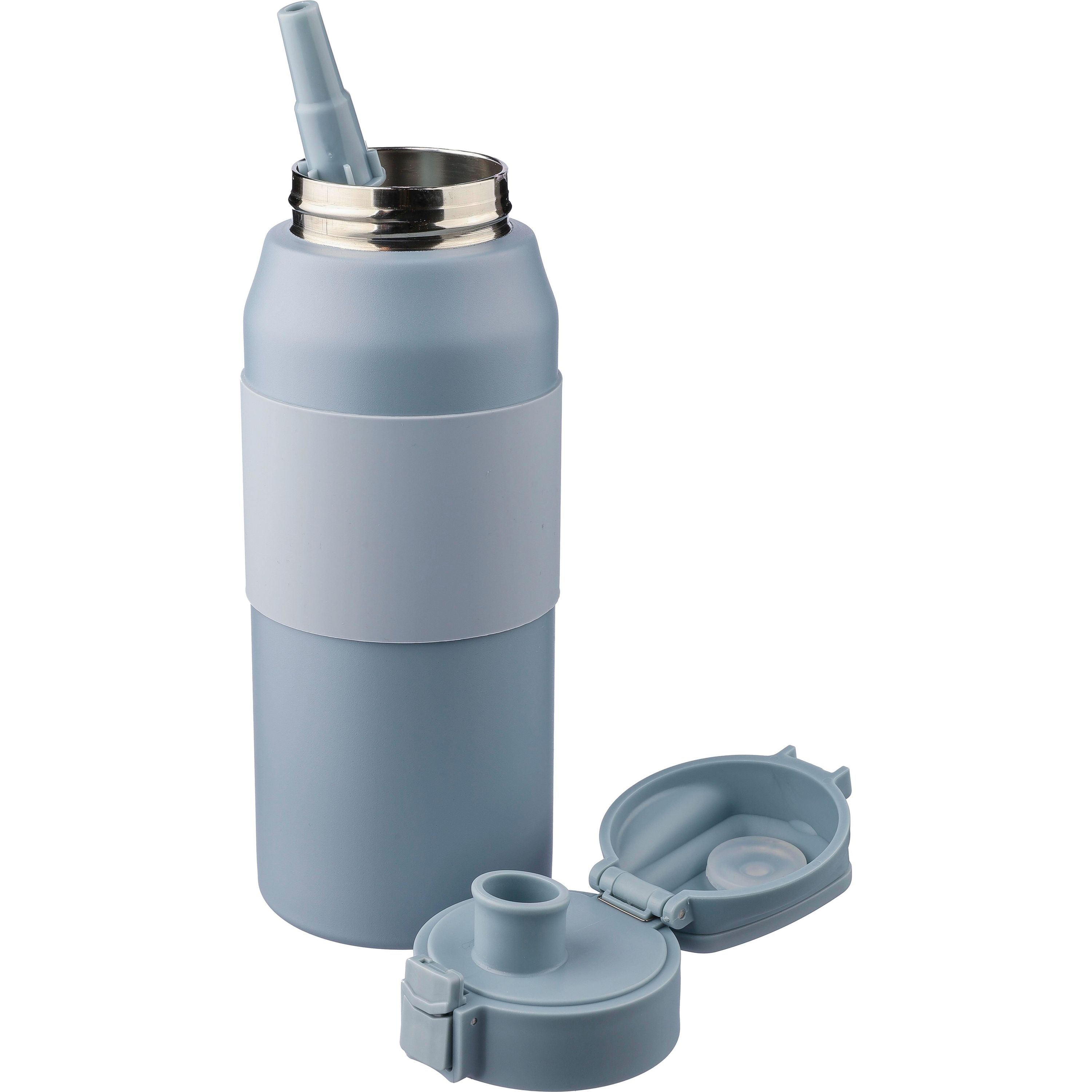 Doppelwandige Edelstahl-Trinkflasche 800 ml Katie - pastellblau-109