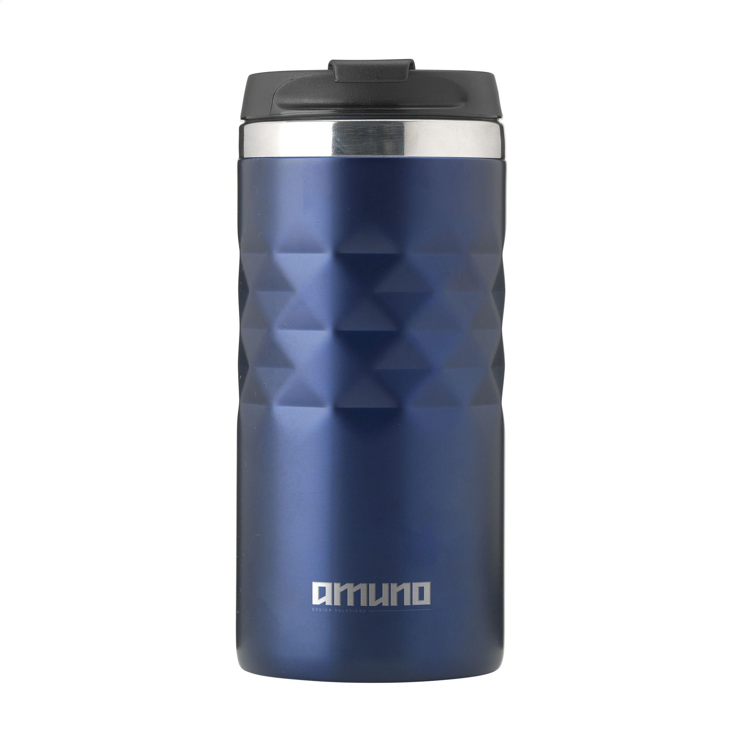 Geometric Mug RCS Recycled Steel 280 ml Thermobecher - blau-544