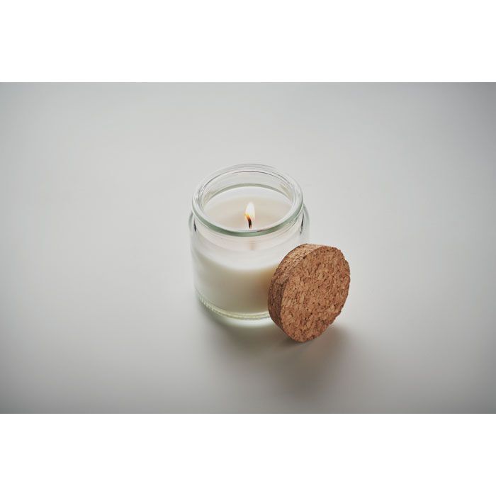 Kerze aus Pflanzenwachs 70g VALO - beige-854