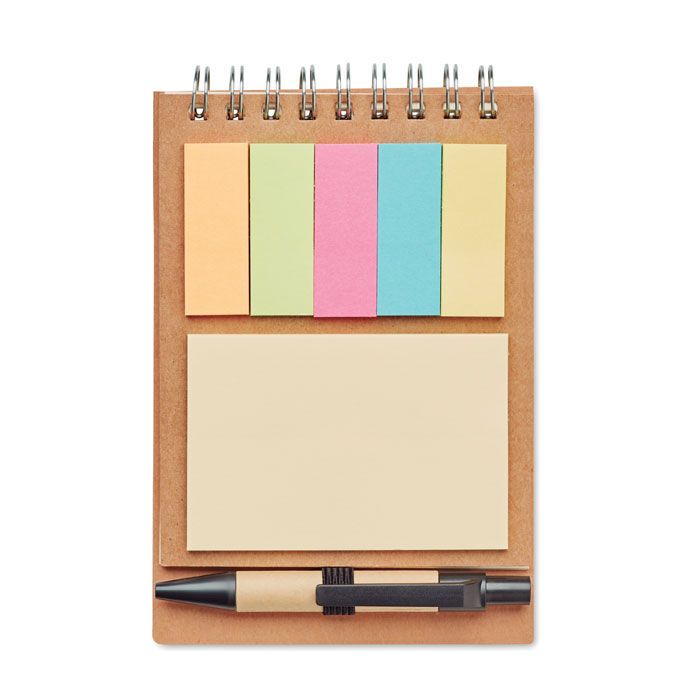 Notizbuch mit Klebezetteln MULTIBOOK - beige-439