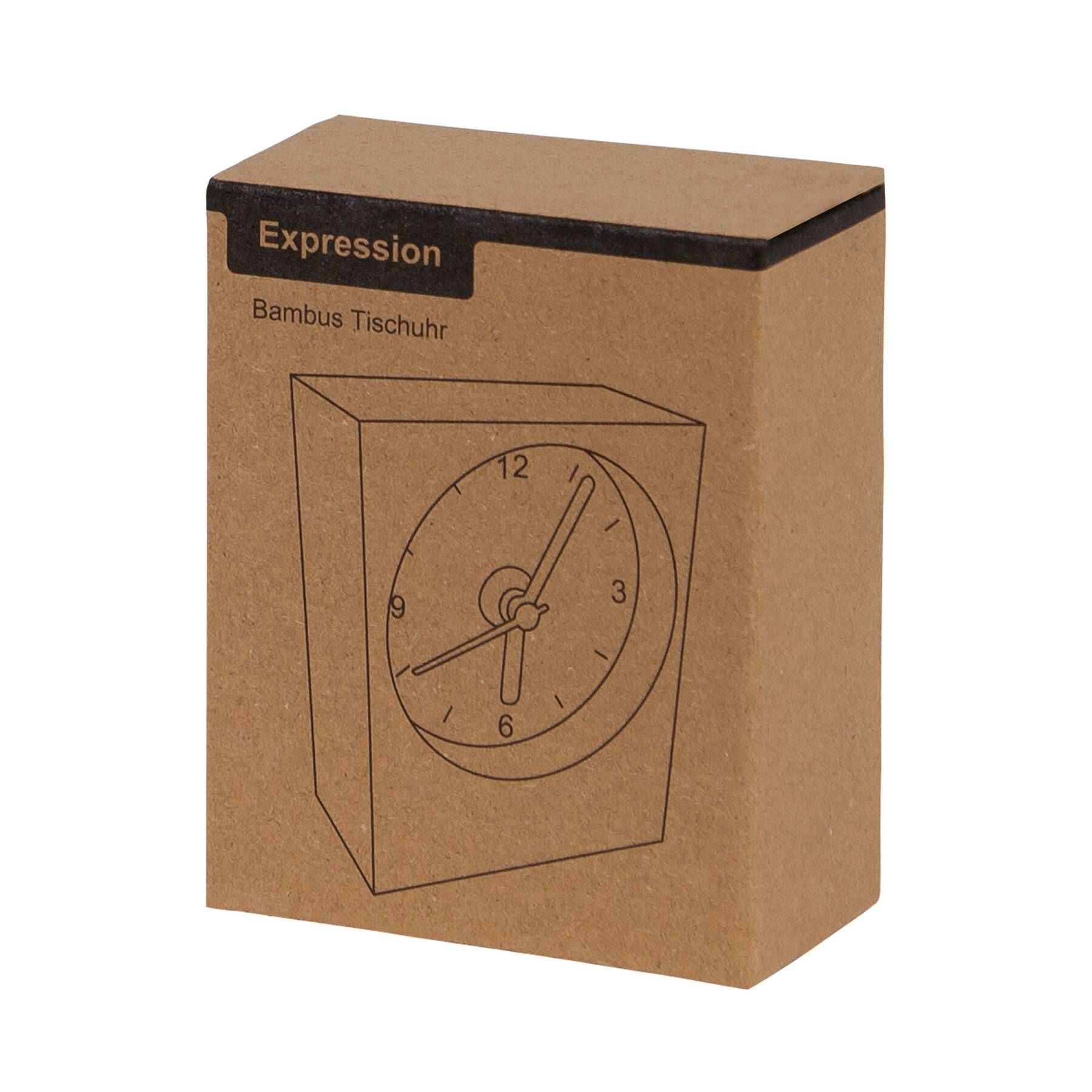 Tischuhr EXPRESSION - braun-836