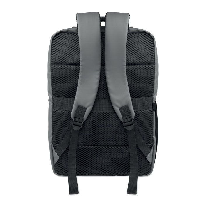 15" PU RPET Laptop-Rucksack METRO - steingrau-379