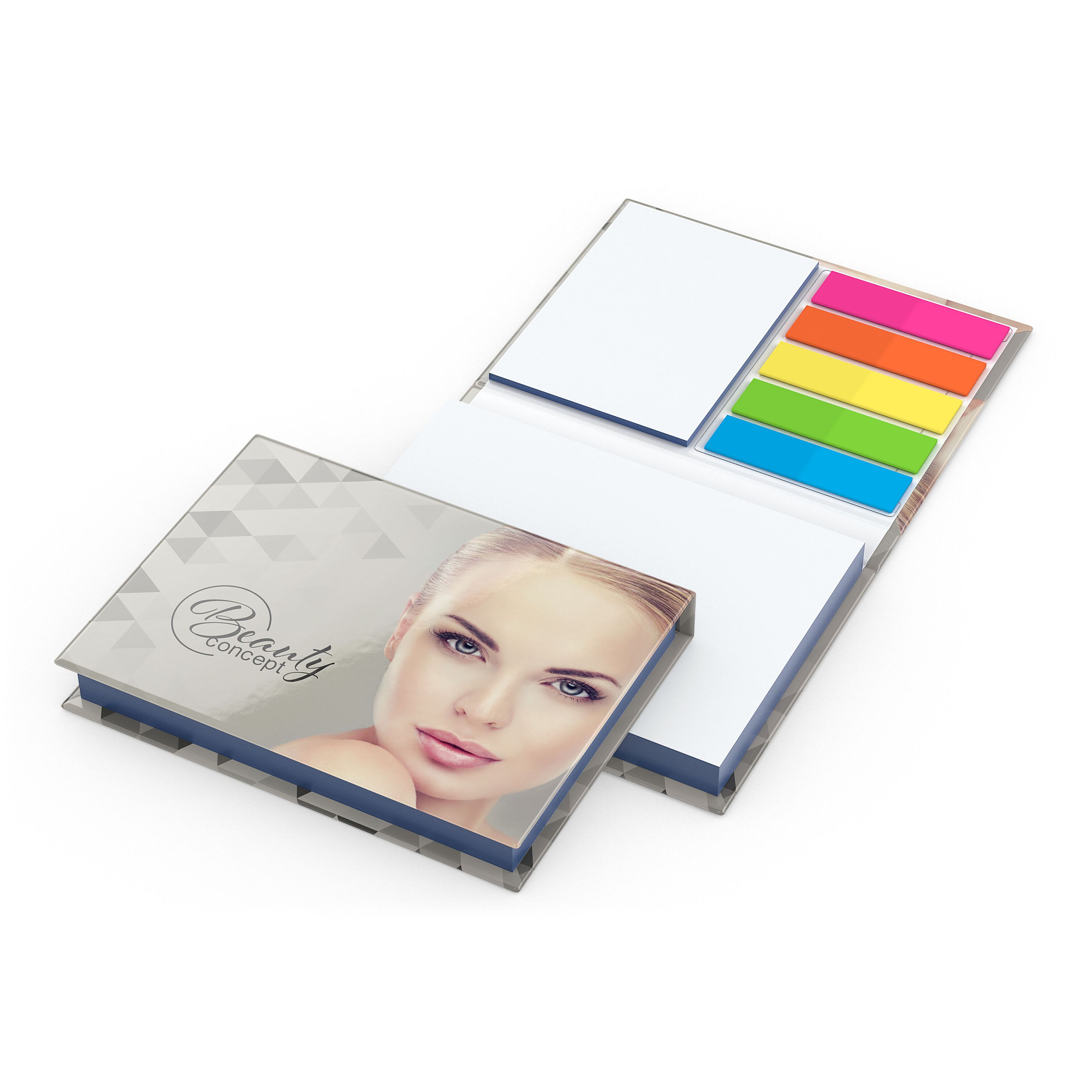 Haftnotiz-Set Prag, glänzend, blau-534