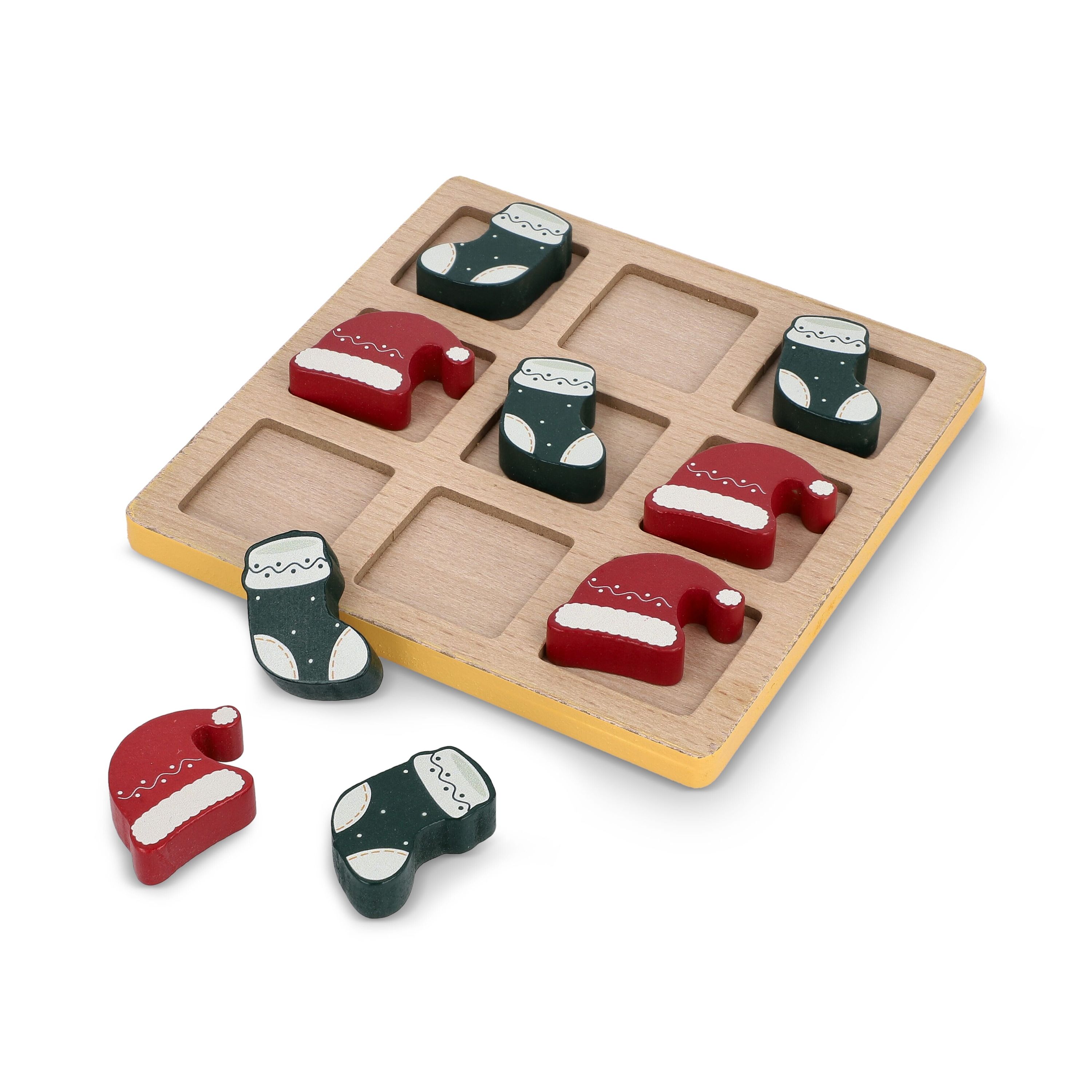 Weihnachts-Tic-Tac-Toe aus Holz - neon sortiment-578
