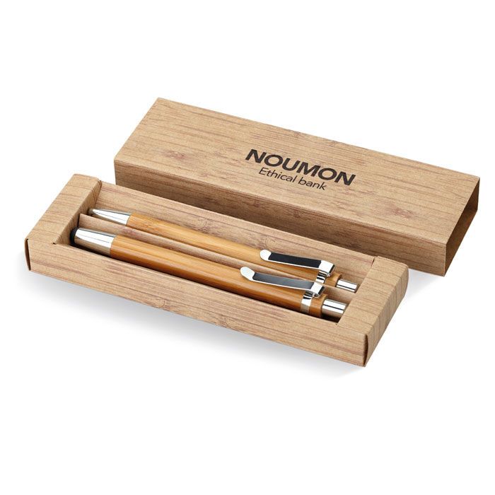 Schreibset aus Bambus BAMBOOSET - holz-688