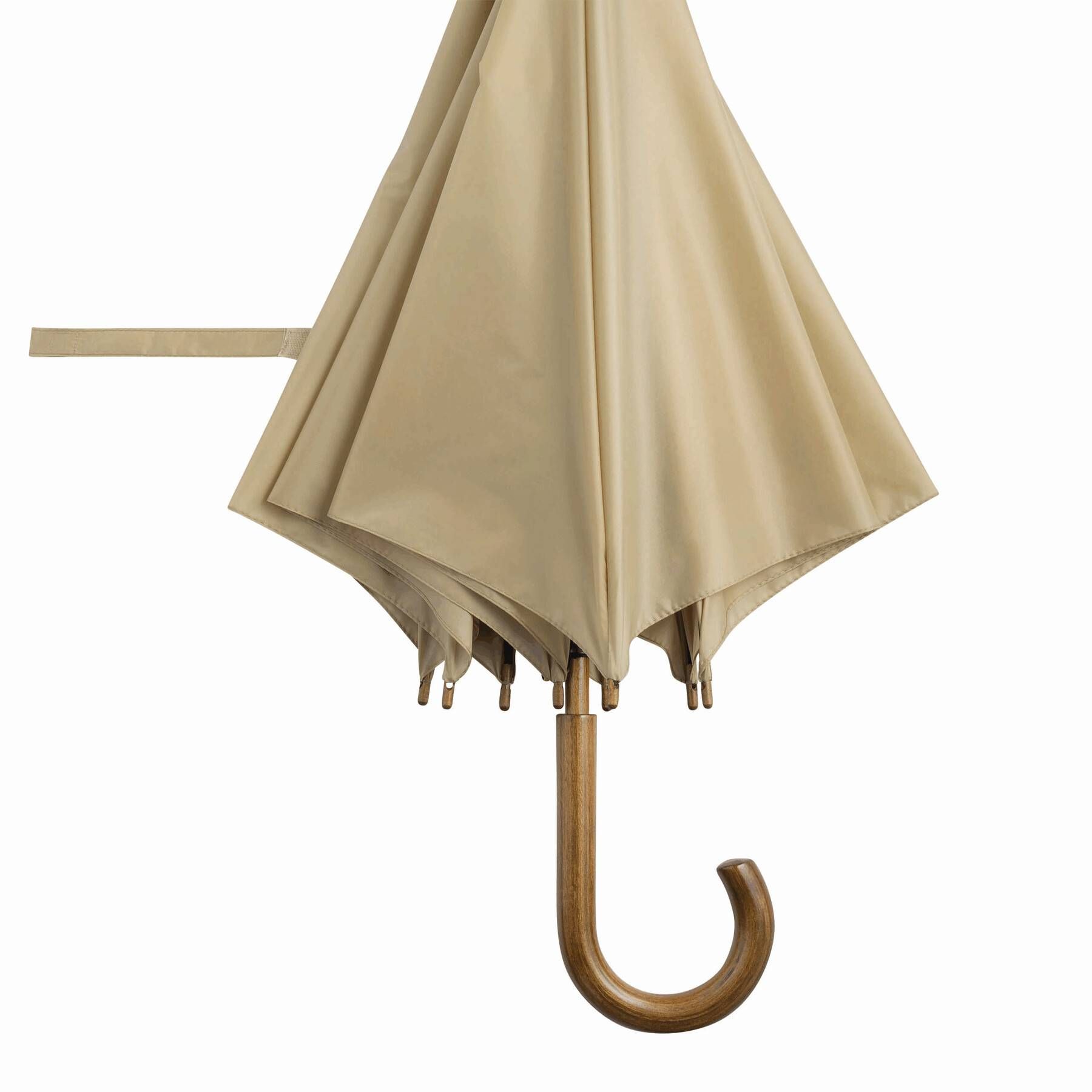 Automatik-Holzstockschirm BOOGIE - beige-253