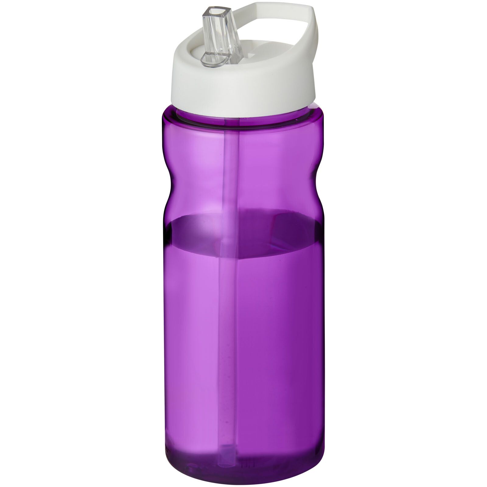 H2O Active Eco Base 650 ml Sportflasche mit Ausgussdeckel - lila -  weiss-873