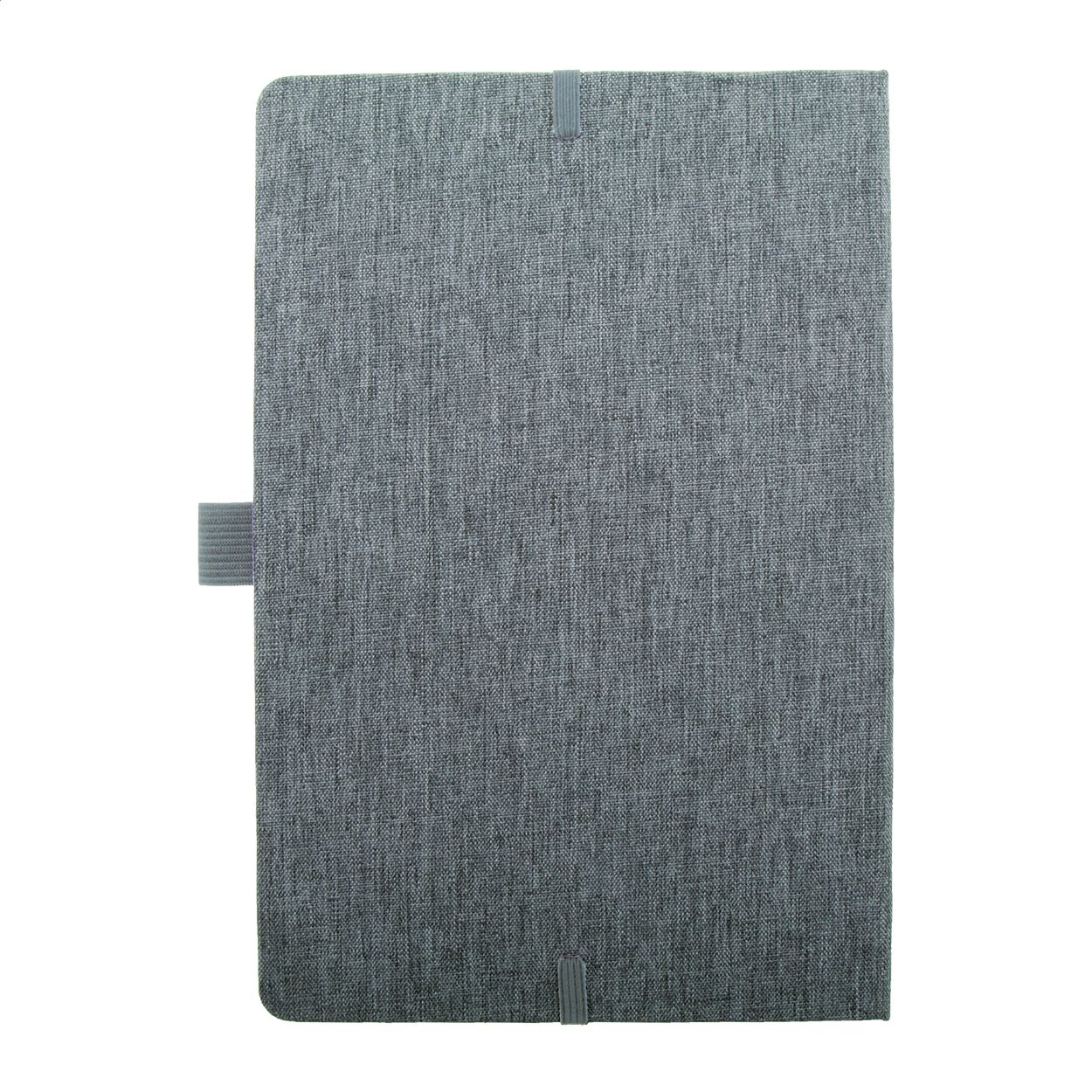 RPET Wireless-Charger/Notizbuch Chatom - grau-535