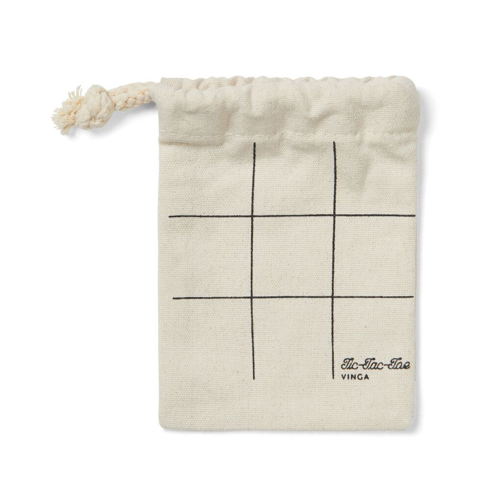 VINGA Tic-Tac-Toe Mini-Spiel - braun-812