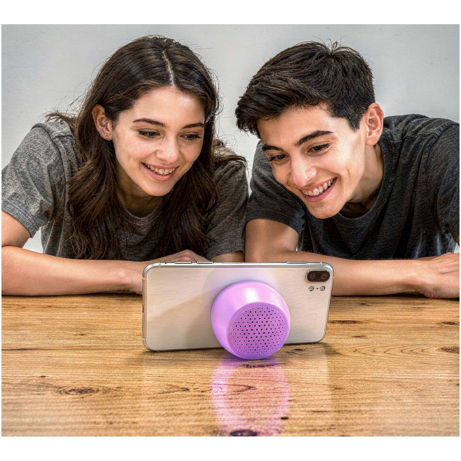 Boompods Zero Snap 5W magnetischer, wasserdichter, kabelloser Lautsprecher - hellviolett-619