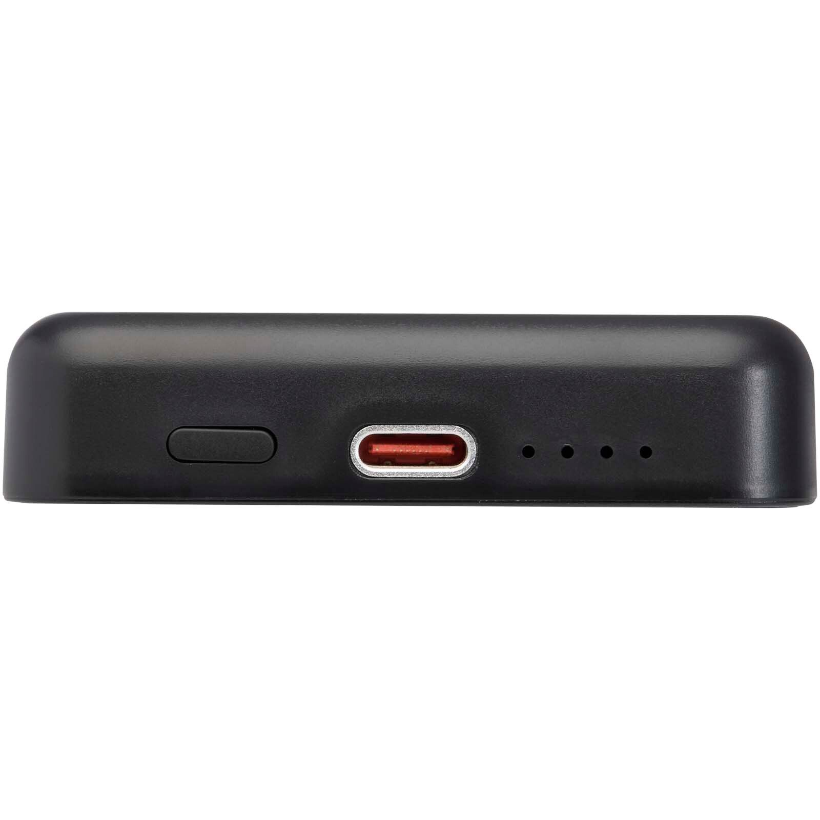 Acrab 15 W 5.000 mAh magnetische kabellose Powerbank mit 20 W PD aus recyceltem Kunststoff - schwarz-152