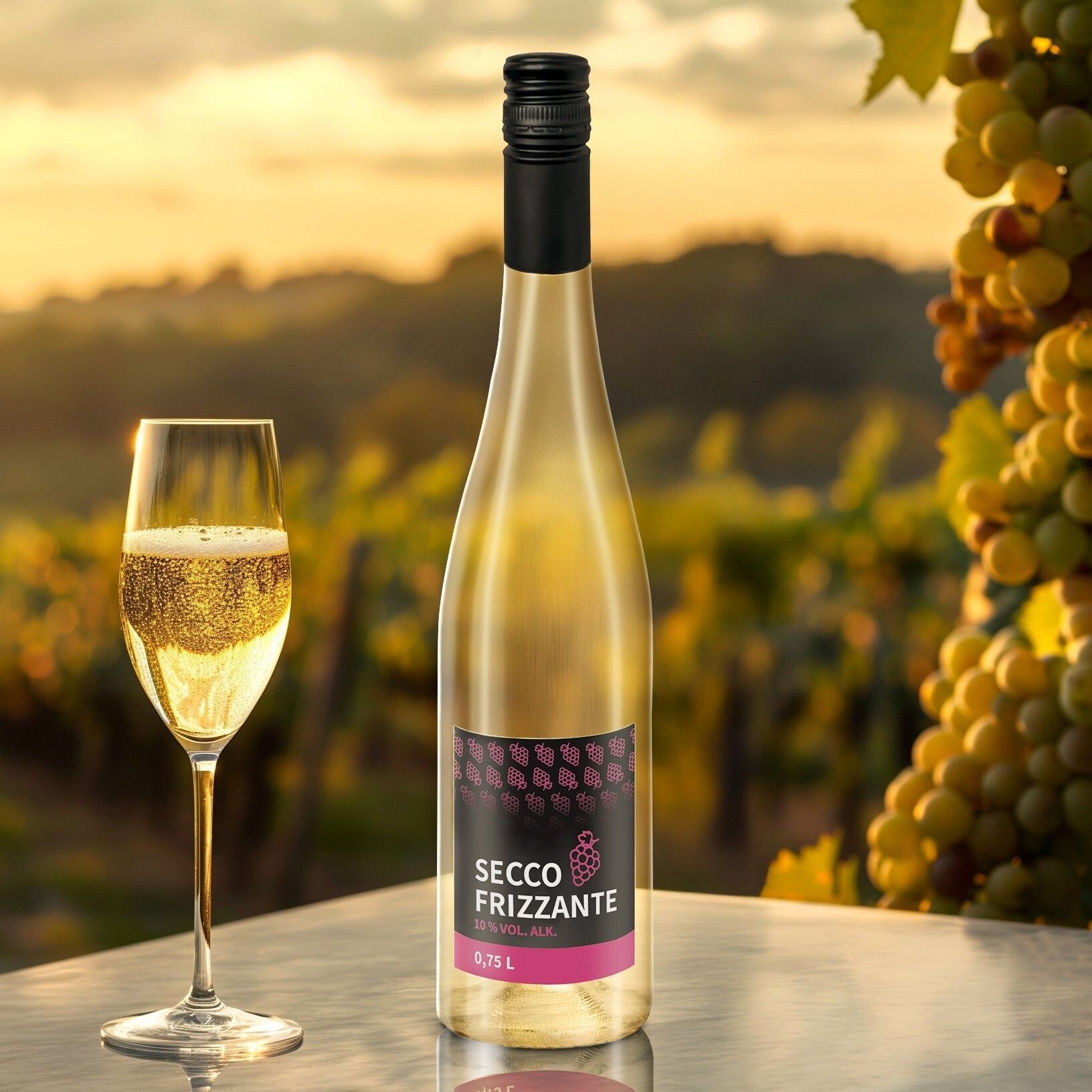 0,75 l Secco Frizzante (Glas) Body Label-539