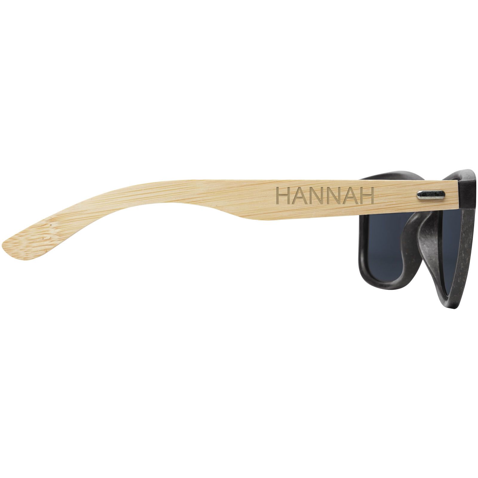 Sun Ray Bambus Sonnenbrille - schwarz-252