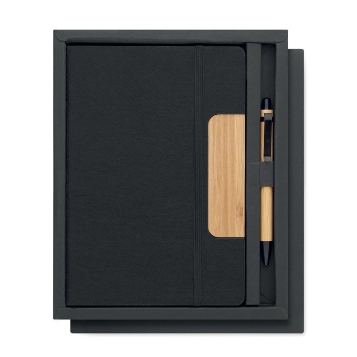 DIN A5 RPET Notizbuch-Set NOTEMIX - schwarz-643